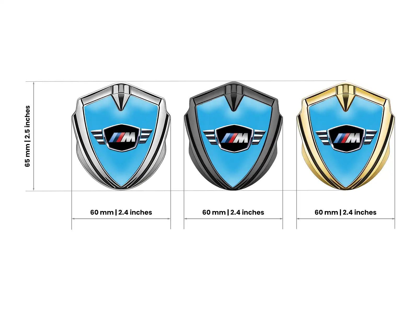 BMW Emblema Coche Insignia Máximo Estilo Sólido Montaje